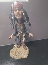 Disney Captain jack Sparrow Bobble Head Ornament- Good Condition Made by Neca