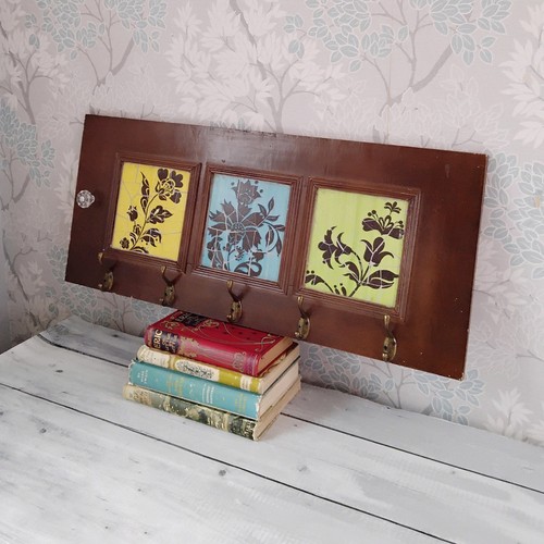 Upcycled wooden door wall - upcycled,