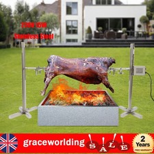 20kg Spit Hog Roaster BBQ Lamb Goat Rotisserie Spit Roast Grill Barbecue Steel