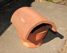 Chimney Pot Terracotta Hooded Bonnet Cowl Flue Vent Garden Pot