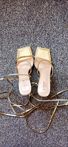Simmi london gold strappy - simmi,