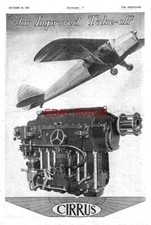 1942 Advert CIRRUS Aircraft Engines 'For Improved Take-Off' WW2 Print Ad 737/49