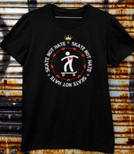 DEADSTAR CLOTHING ''SKATE NOT HATE'' MEN'S BLK T-SHIRT SIZE XL *PUNK *NEW