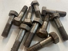 BSF Hexagonal Bolts Hex Head Screw Bright Self Colour Vintage NOS