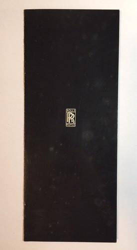 1970s rolls royce brochure - rolls-royce,
