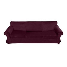 Velvet seater sofa slipcover - velvet,