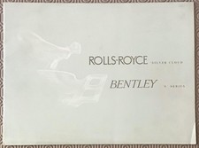 ROLLS ROYCE SILVER CLOUD & BENTLEY S SERIES Car Sales Brochure c1956