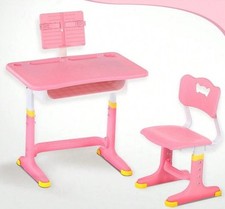 Kids Desk And Chair Set, Height Adjustable Children School Study Desk.