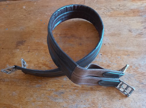 Inch brown leather girth - leather,