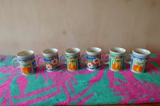 Rayware Mug Set Of 6 Vintage