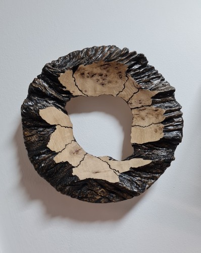 Abstract wooden wall sculpture - abstract,
