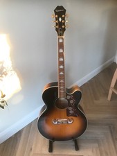Epiphone EJ-200SCE/VS Electro-Acoustic Guitar. Vintage Sunburst.