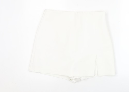 Zara women white skort - white,