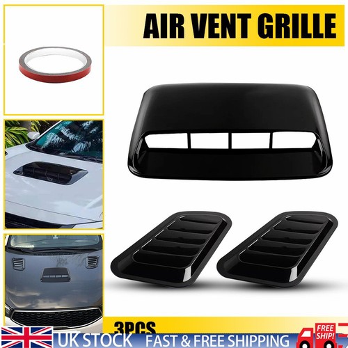 Car hood scoop decorative - 3x,