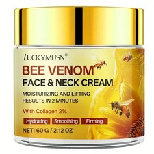 LUCKY MUSN Bee Venom Collagen Face Lifting Cream  hydrating smoothing Face Q10