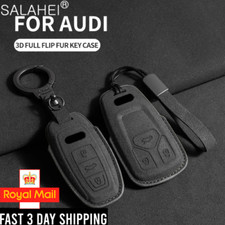 Suede Car Key Cover for Audi