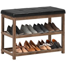 Wooden Shoe Rack Bench Shoe