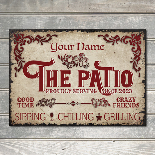 Personalised patio good times - patio,