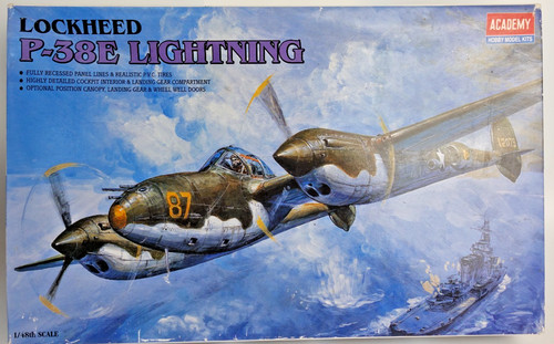 Academy lockheed p 38e - lockheed, p-38e