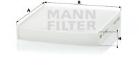 Filter interior air - interior, for