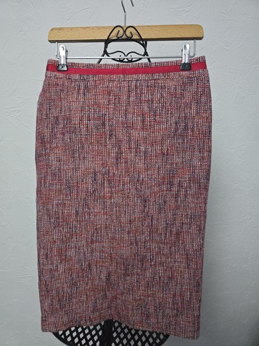 Boden red tweed textured plaid - red,