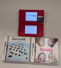 Nintendo DS Lite Red Console with Games Bundle