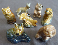 Seven Wade Whimsies Dog Owl Fish Bird Fox etc England - HP02