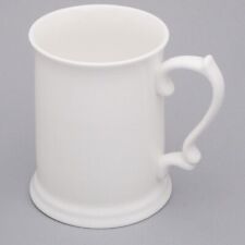 White china PINT Tankard mug