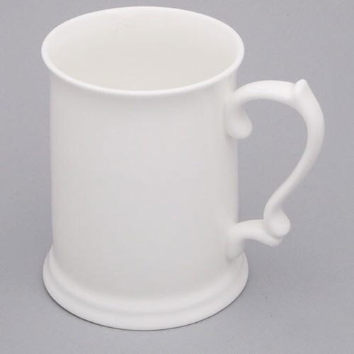 White china pint tankard mug - pint,