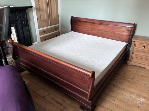 Super king size sleigh bed - super,