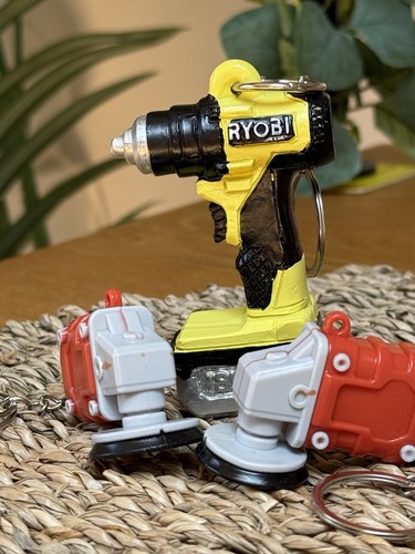 Ryobi drill keyring keychain - ryobi,