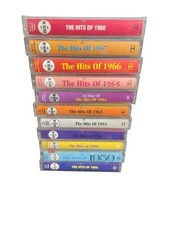 An Hour Of The Hits Of 1958 to 1968 (Cassette Tapes) X11 Vintage Retro