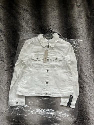 White classic cotton denim - white,