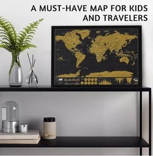 Black Scratch Off Map