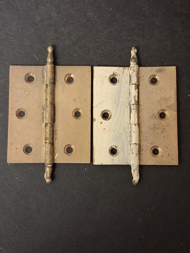Vintage pair brass - vintage, door