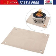Camping Fireproof Ember Mat Fire Resistant Splatter Floor Protection Carpet UK