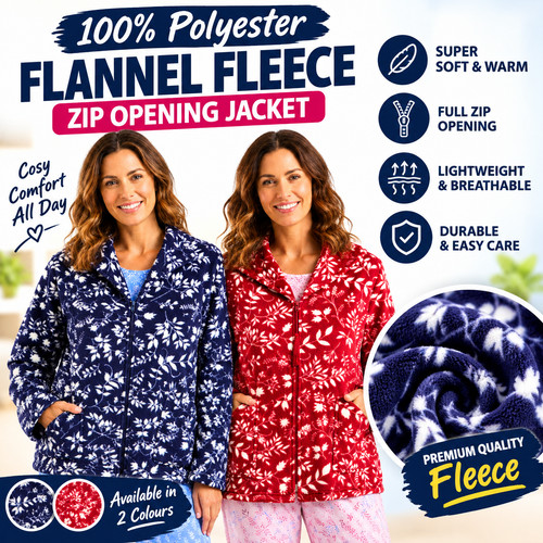 Ladies floral fleece bed - fleece,