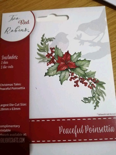 Two red rbins poinsettia - red,