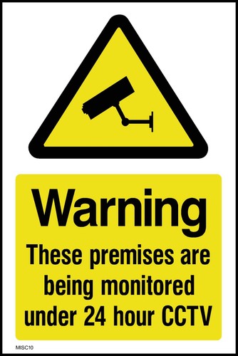 Warning these premises are - warning,