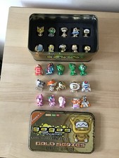 10 X LTD EDITION GOGO'S CRAZY BONES GOLD SERIES IN TIN + 15 OTHER PEARL ONES