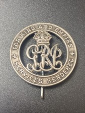 Original WW1 George V Silver Wound Badge Services Rendered 414404