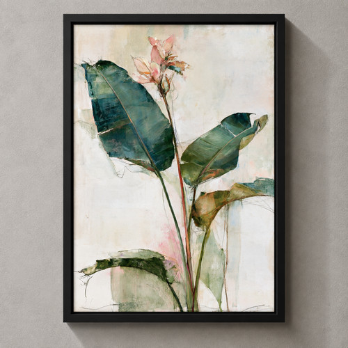 Green tropical botanical wall - tropical,