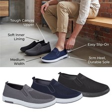 MENS SLIP ON CASUAL CANVAS