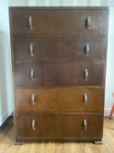 1930s art deco tall chest - of, 5