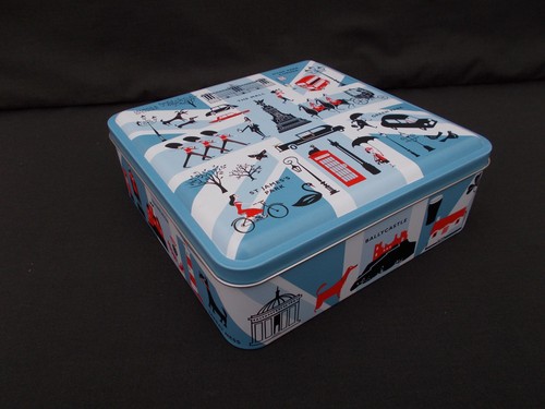 Collectable empty biscuit tin - empty,