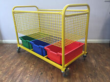 PE Equipment trolley with trays ideal for schools nurserys and childminders