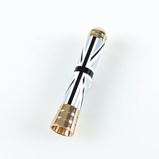 Black Union Jack + Gold Chrome Radio Antenna Aerial For Mini Cooper 2001-2017