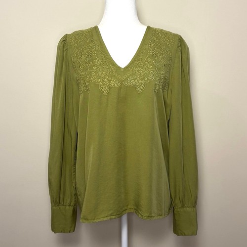 Joie embroidered neck blouse - joie,