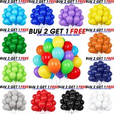 100 X Latex PLAIN BALOON BALLONS helium BALLOONS Quality Party Birthday Wedding