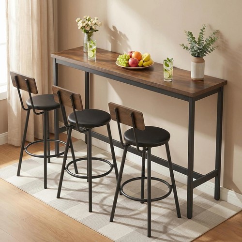 Bar table and chairs set - table, for